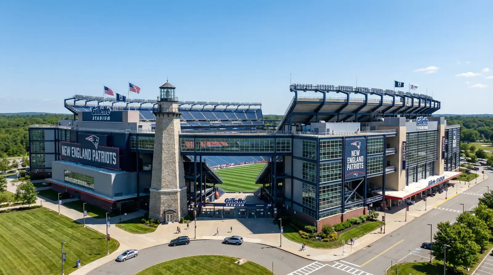 Gillette Stadium i Foxborough Massachusetts hvor Norge spiller VM 2026 gruppekamp