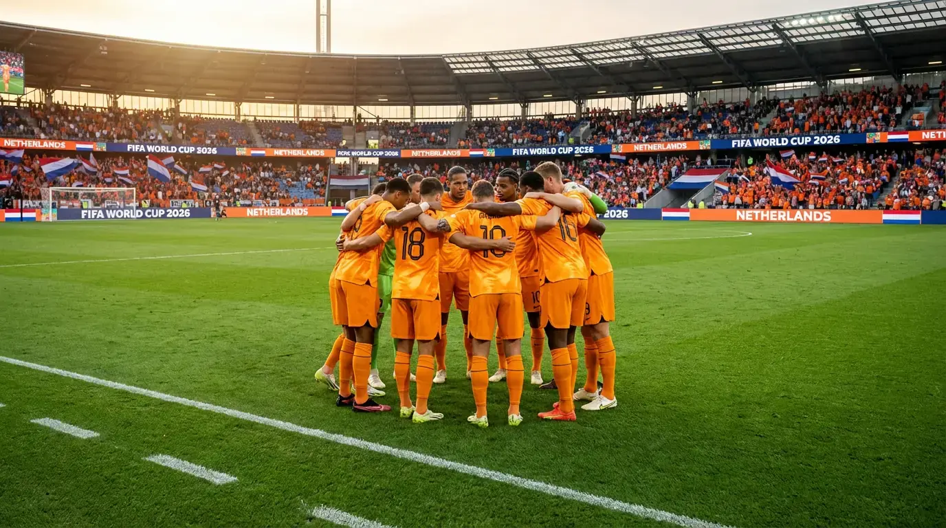 Virgil van Dijk og det hollandske landshold Oranje på fodboldbanen