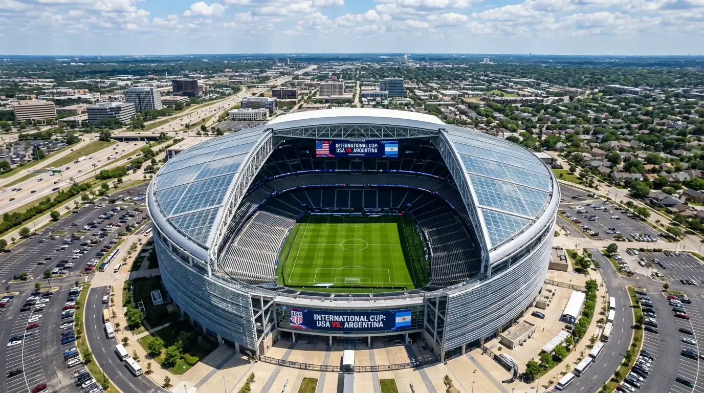 Moderne amerikansk fodboldstadion klar til VM 2026